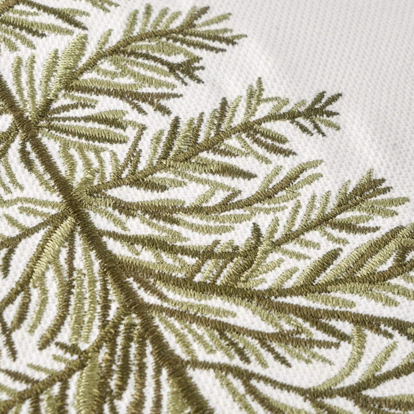 New Year Embroidered Cushion Cover detail view