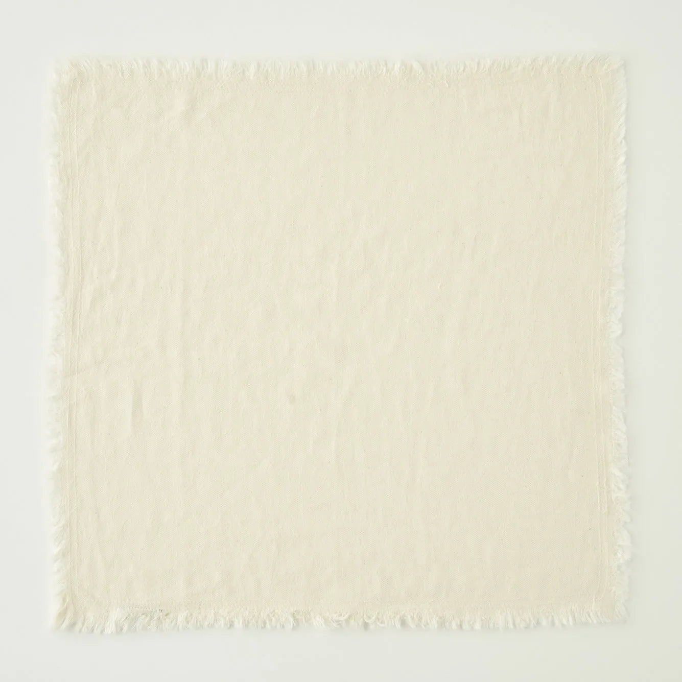 Olive Fringed Cotton Napkin detail view