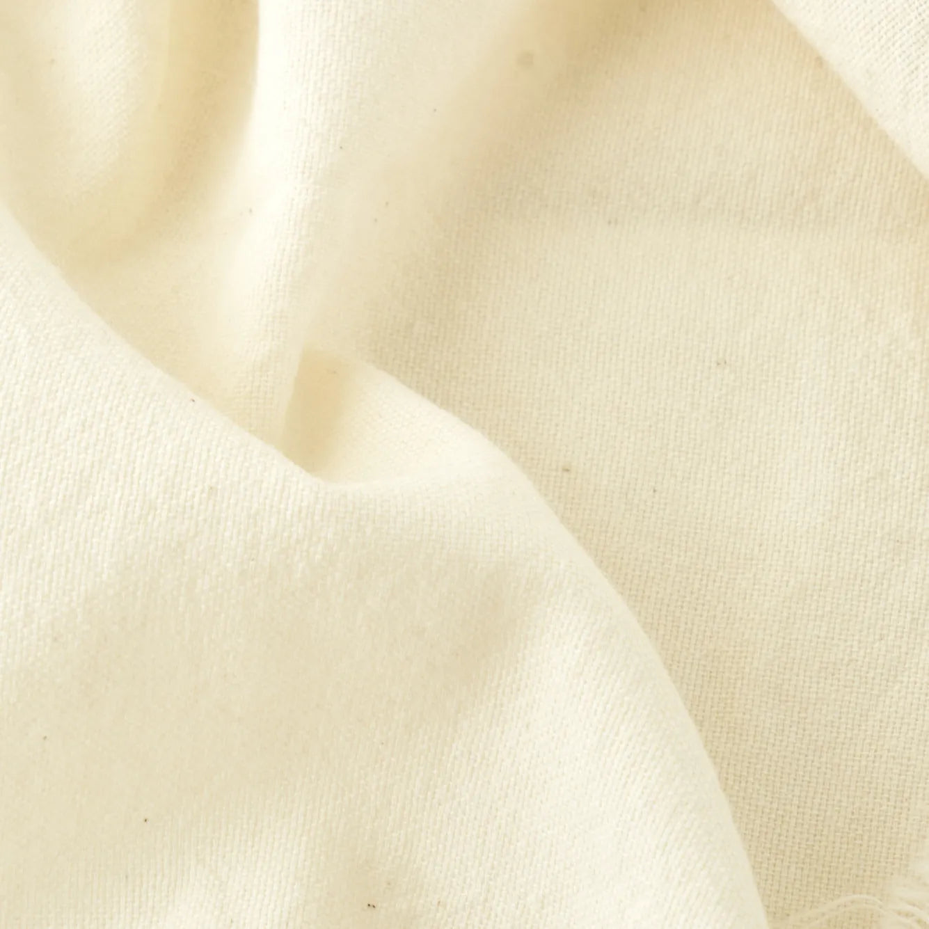 Olive Fringed Cotton Napkin texture detail