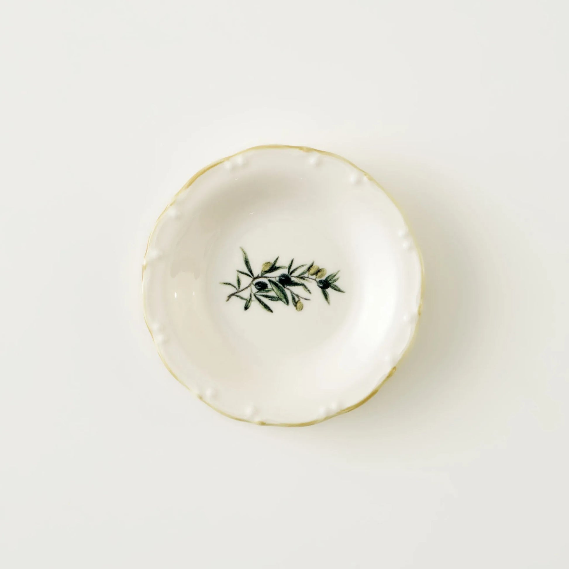 Olive Porcelain Appetizer Dish