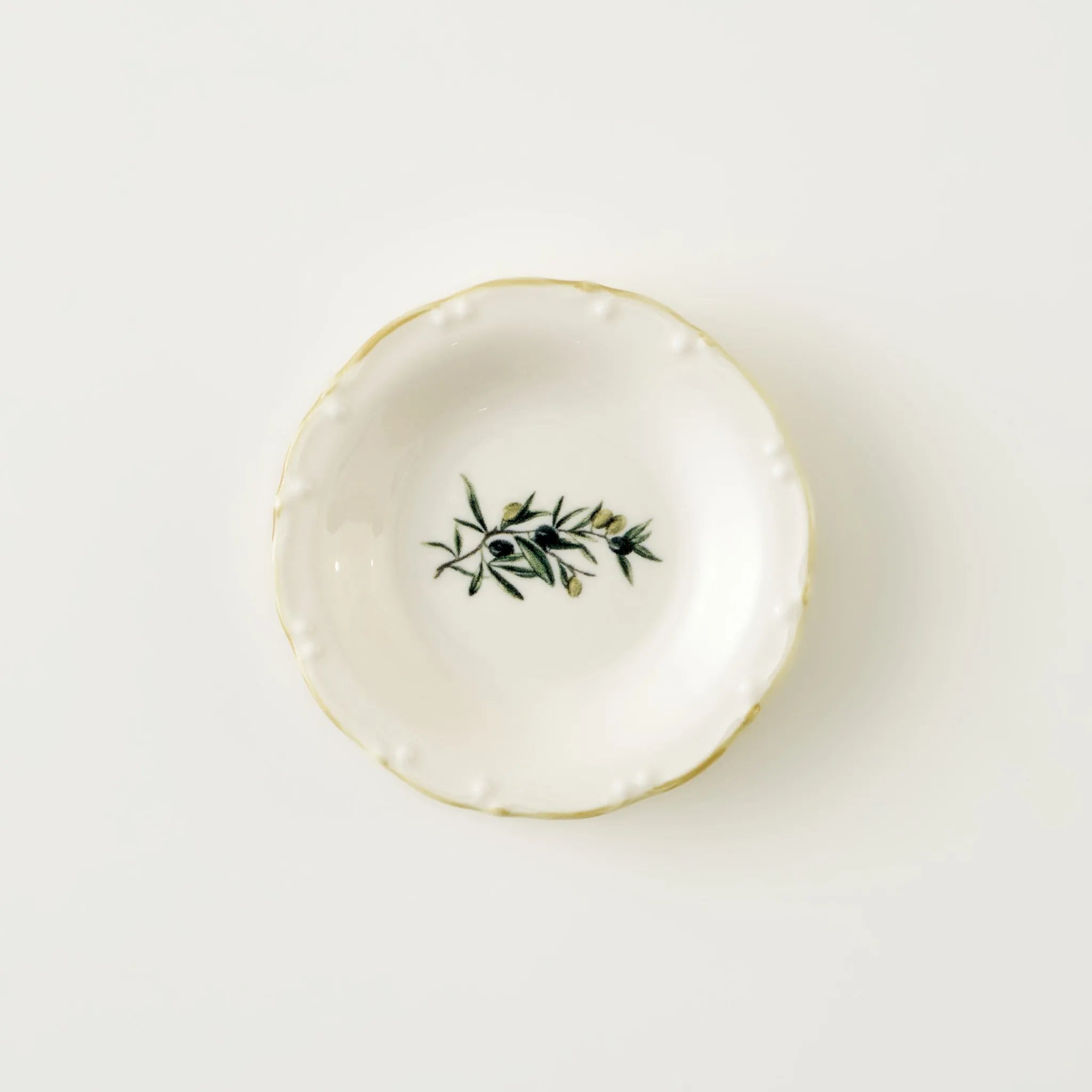 Olive Porcelain Appetizer Dish