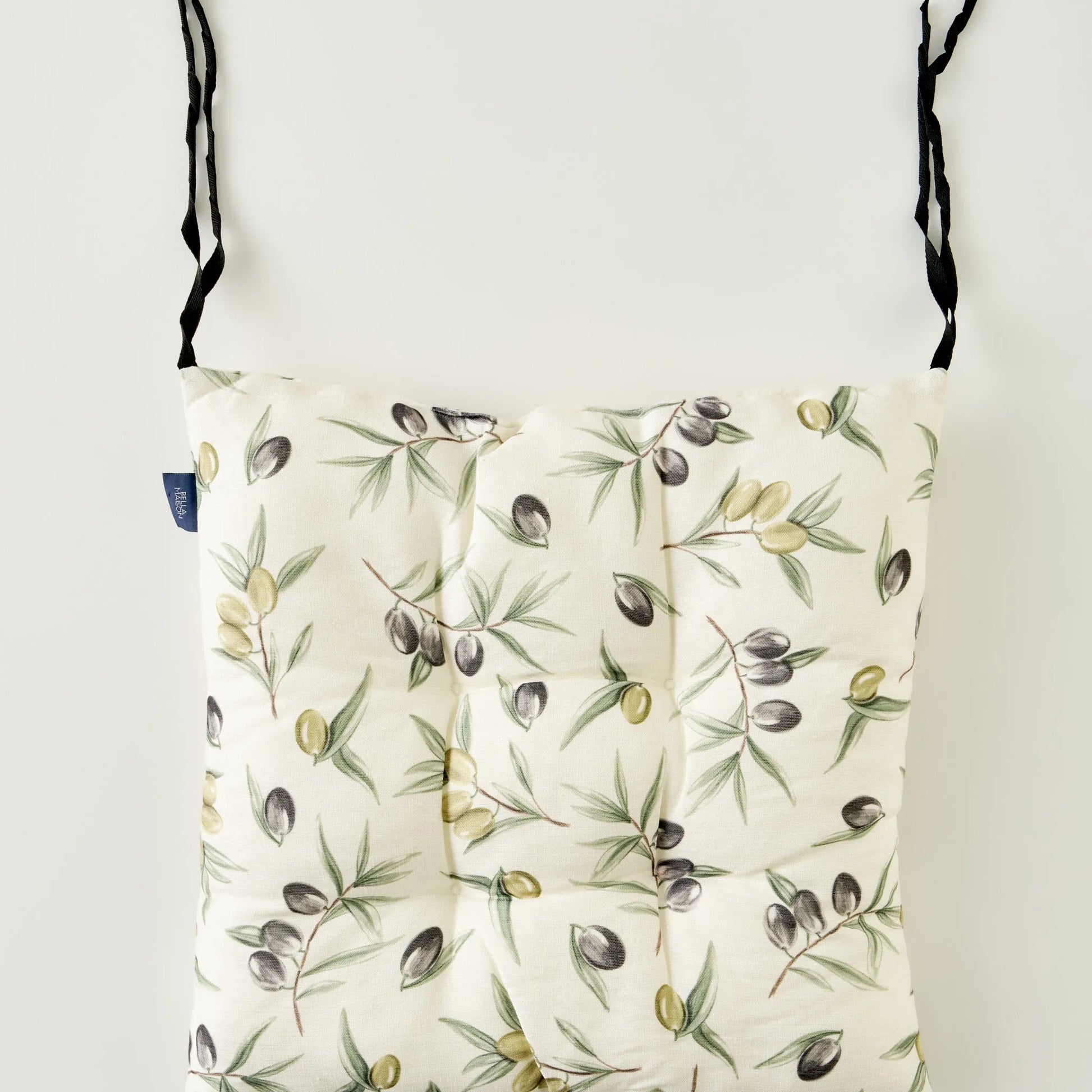 Olive Print Chair Cushion