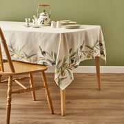 Olive Printed Tablecloth