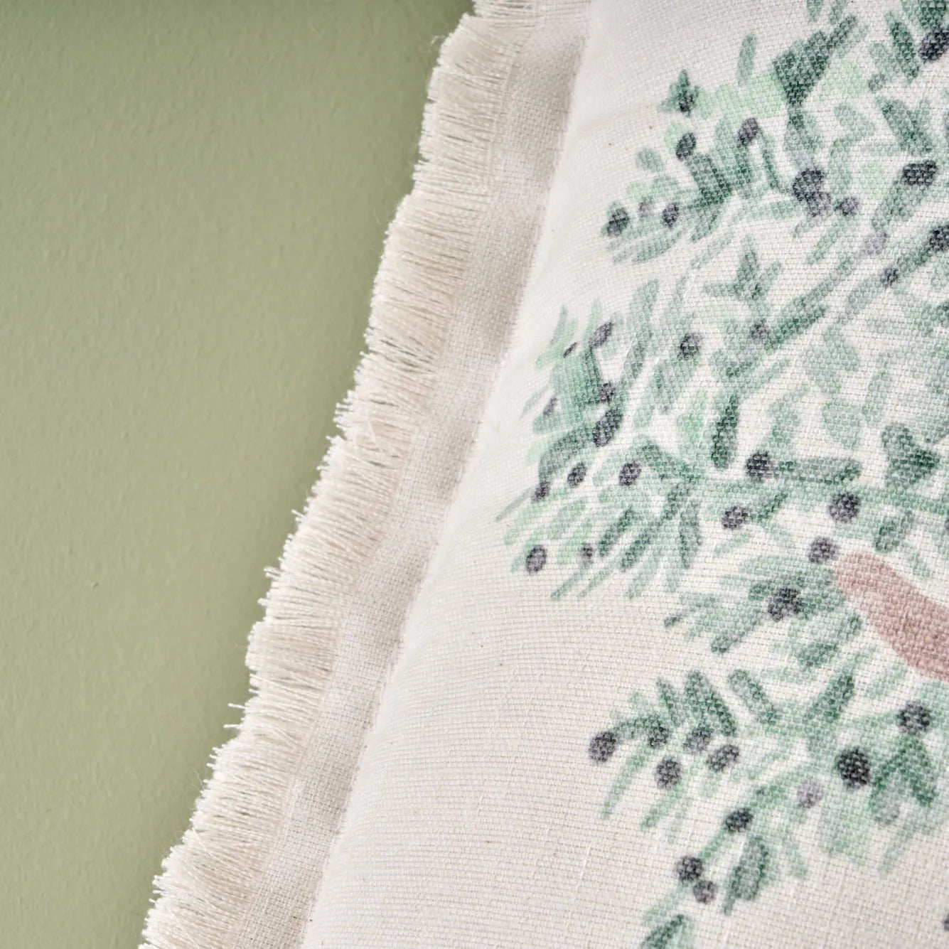 Olive Tree Cushion Cover detail view