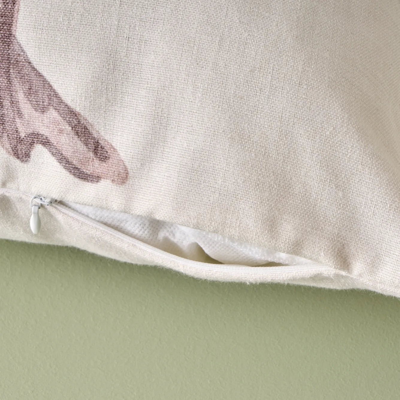 Olive Tree Cushion Cover texture detail