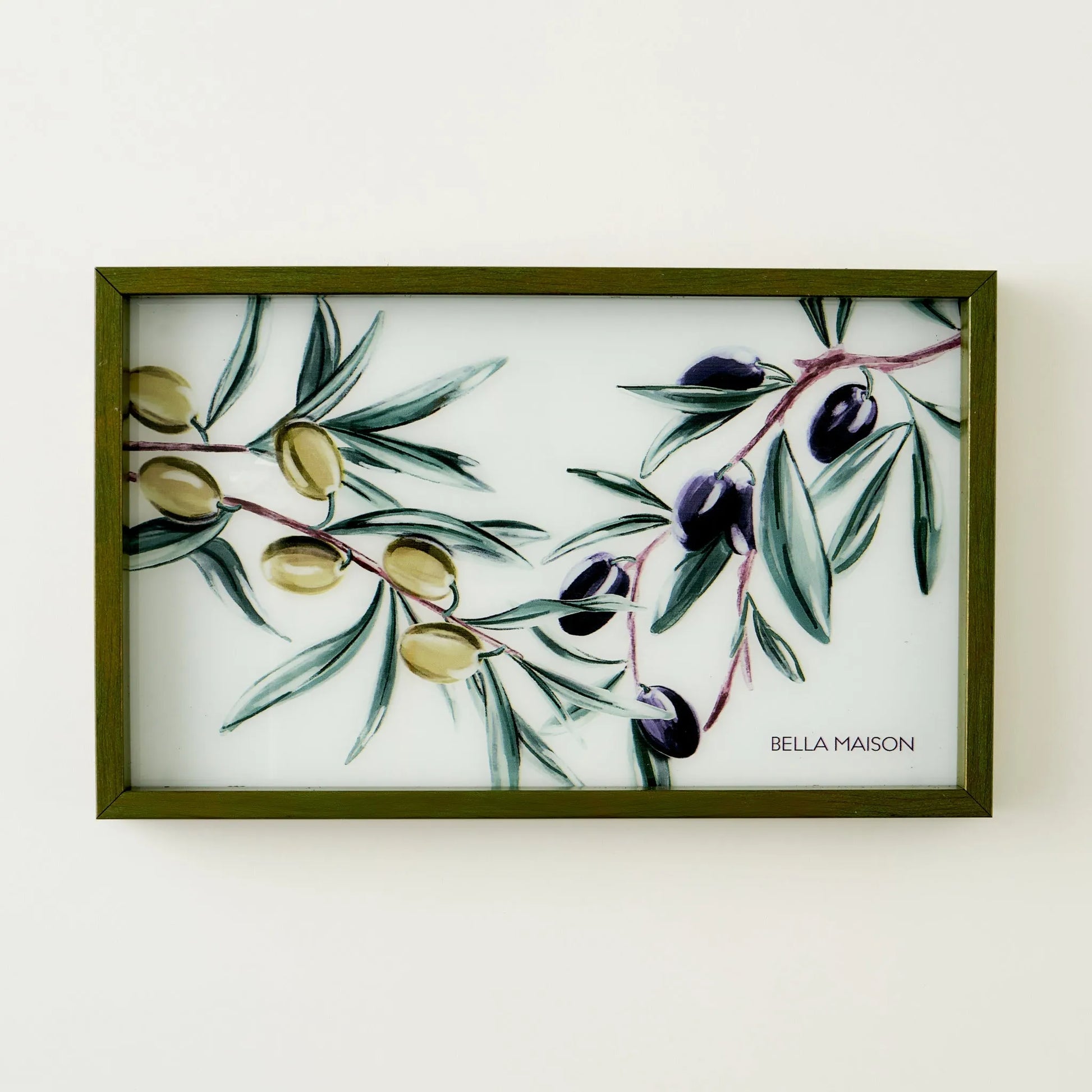 Olive Wooden Decorative Serving Tray