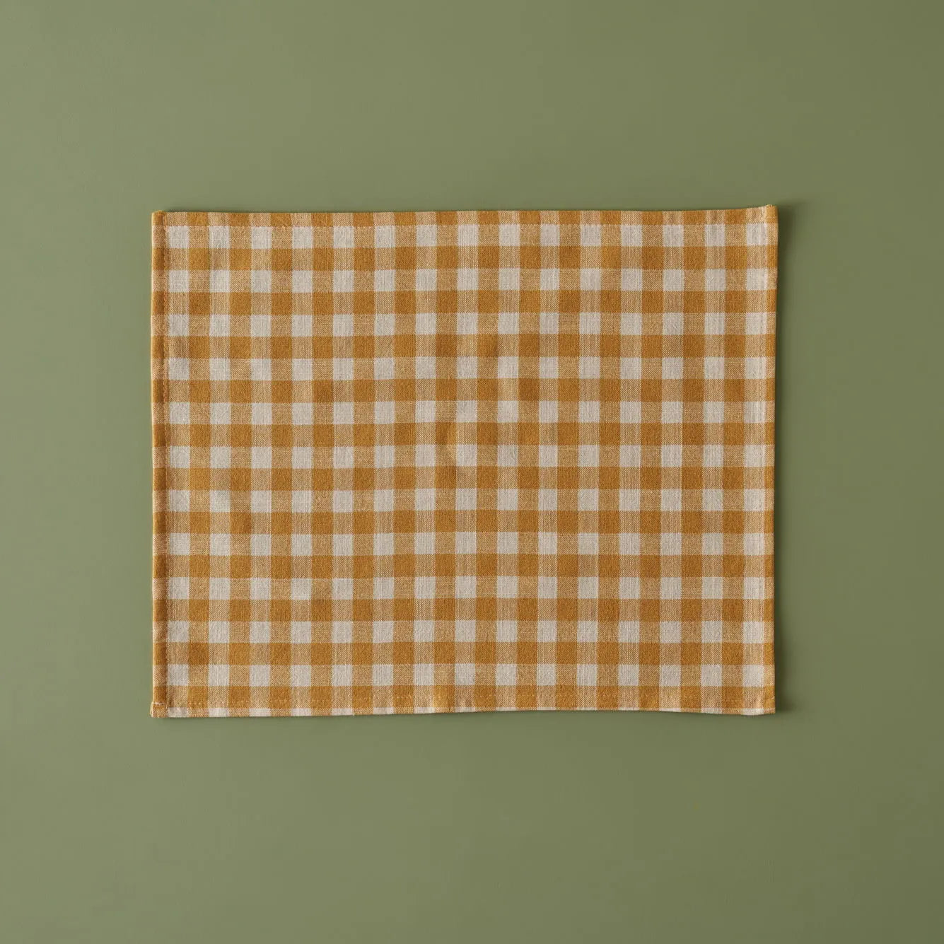 Pavia Gingham Cotton Placemat detail view