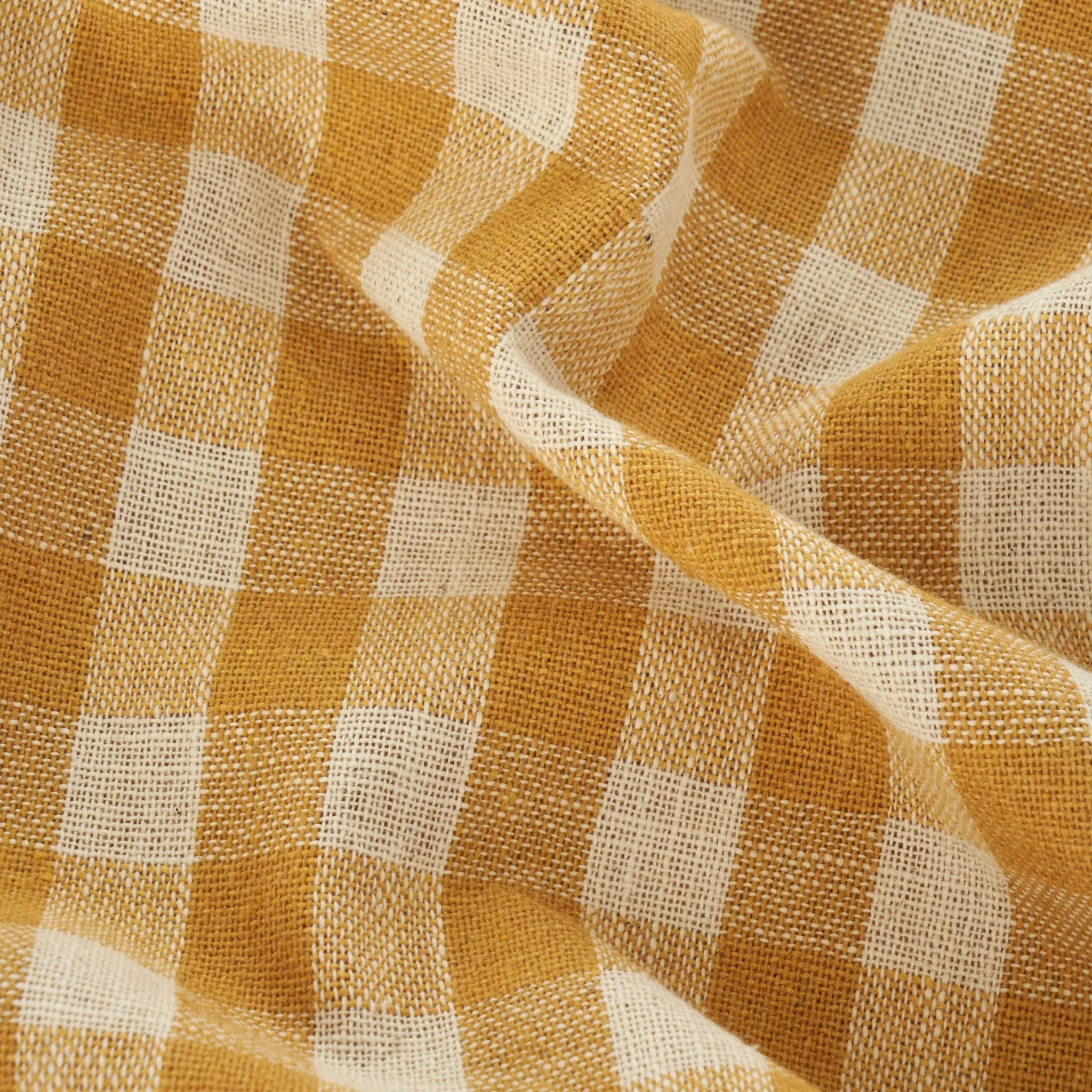 Pavia Gingham Cotton Tablecloth detail view