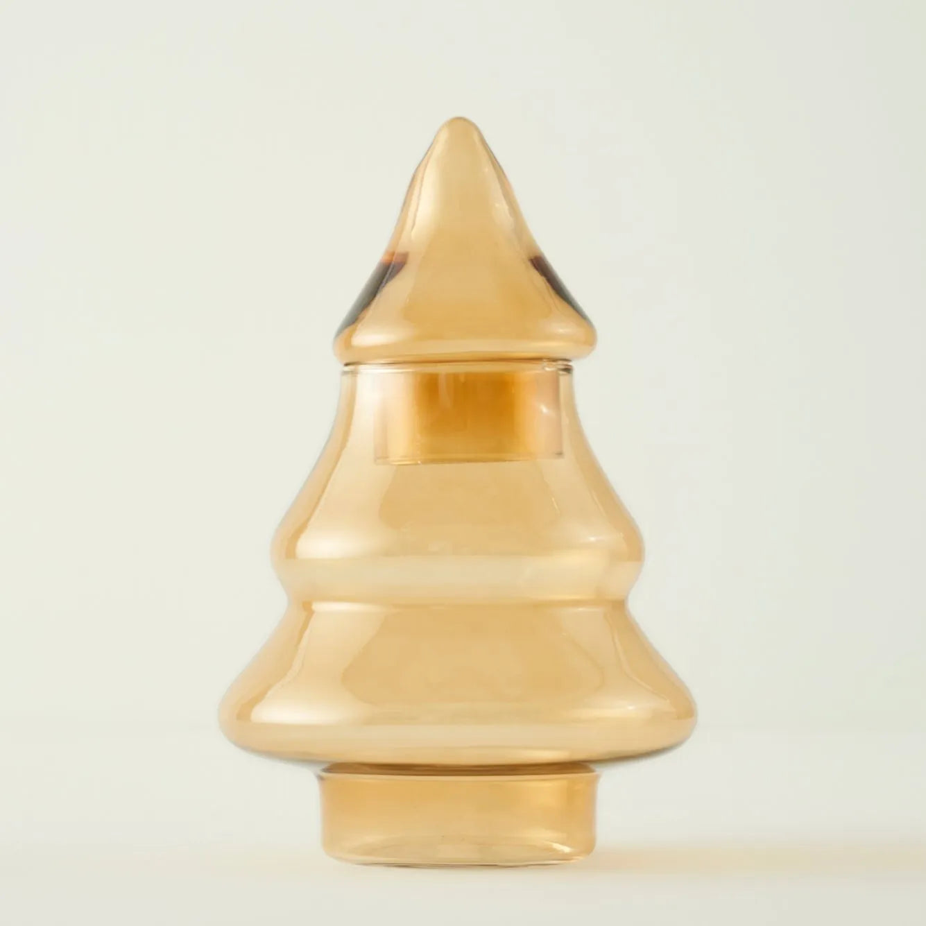 Pine Glass Tree Ornament side view