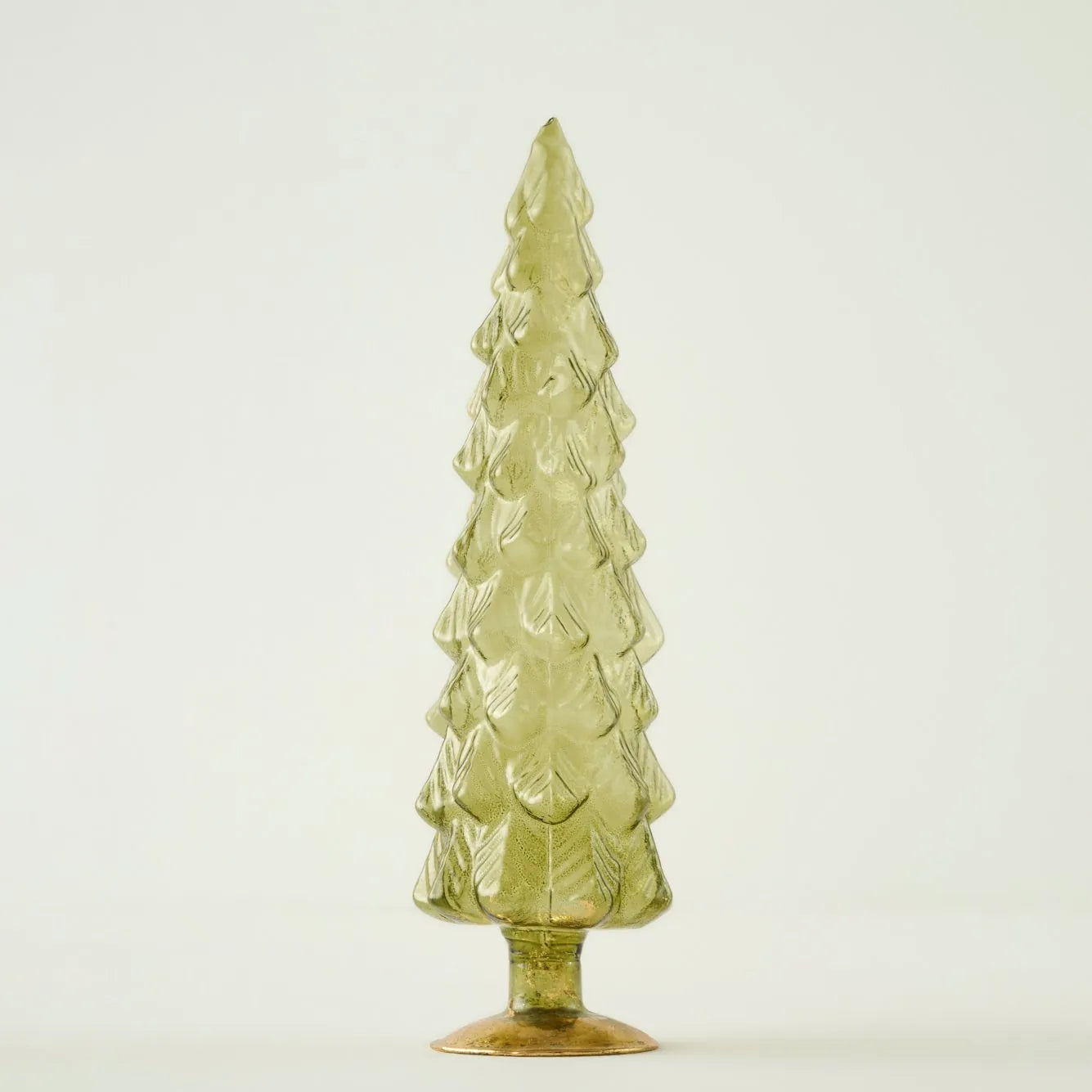 Pine Tree Glass Christmas Ornament