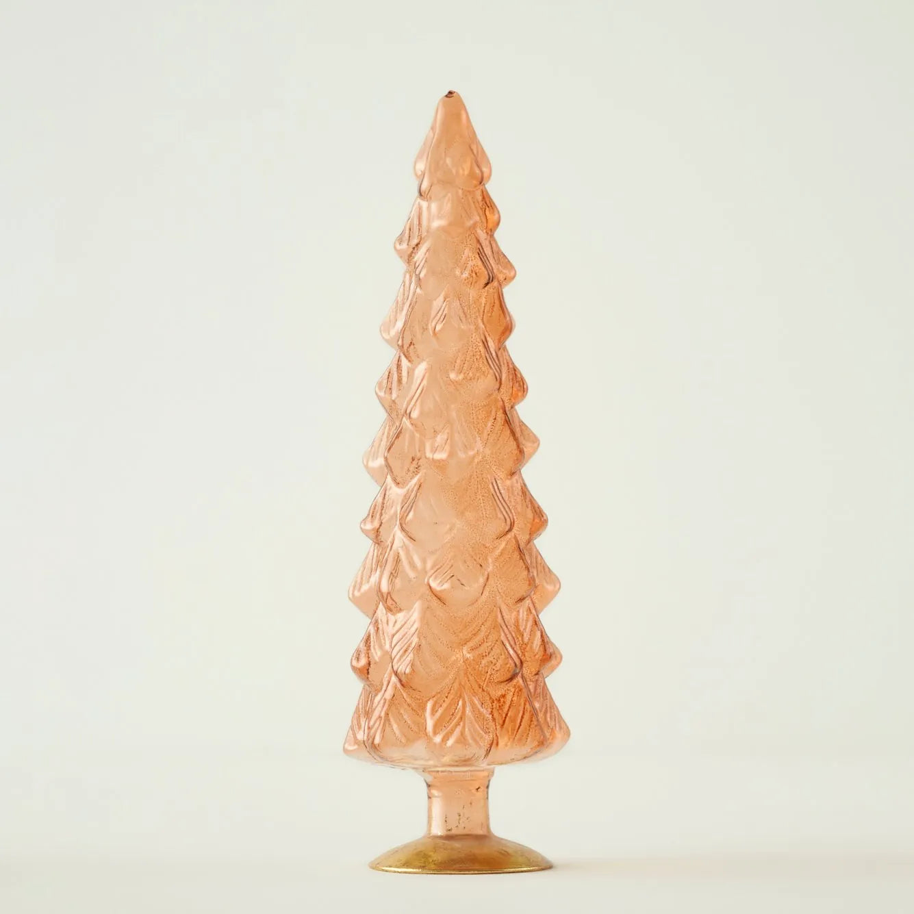 Pine Tree Glass Christmas Ornament texture detail