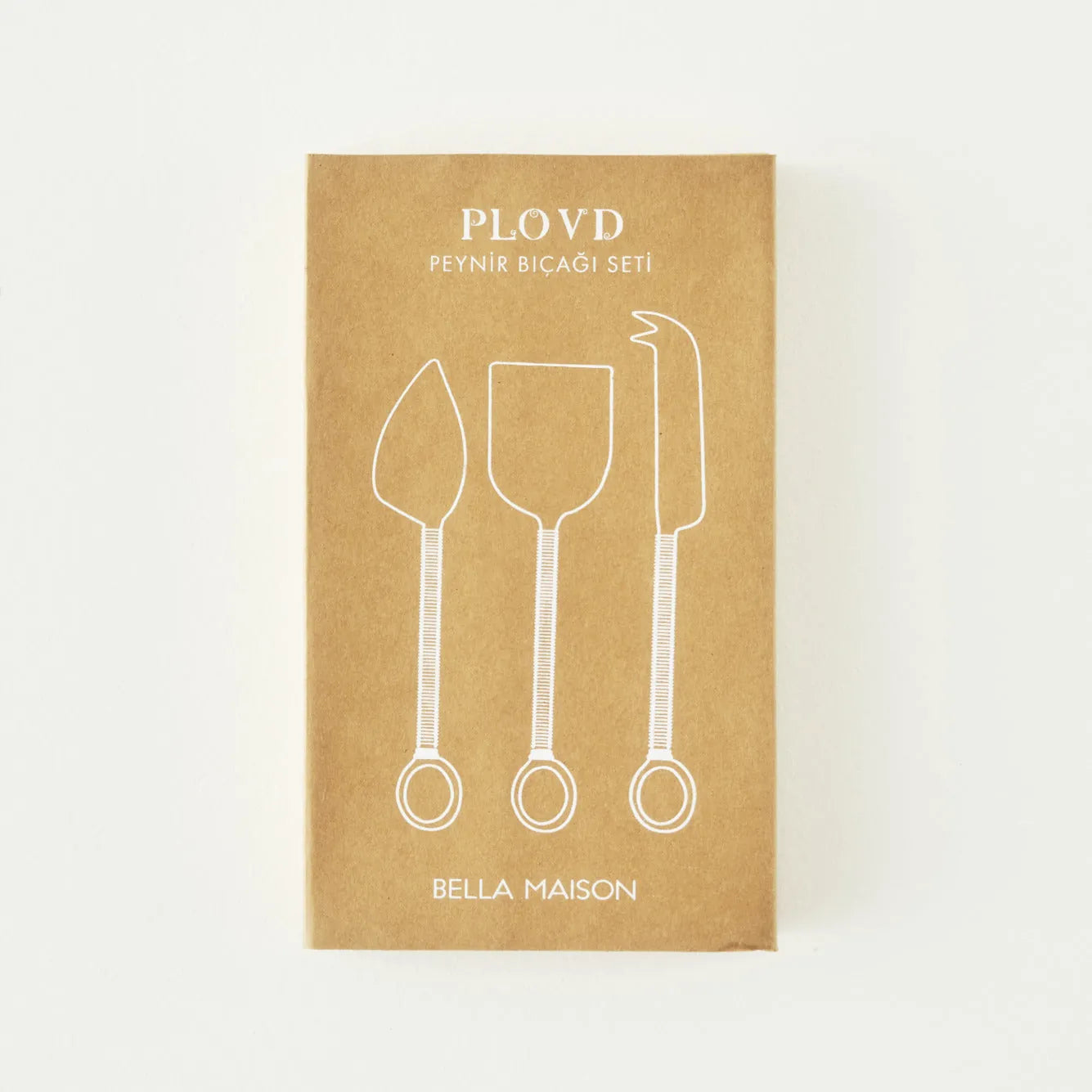Plovd Cheese Knife Set with Rattan Handles (3 Piece) additional view