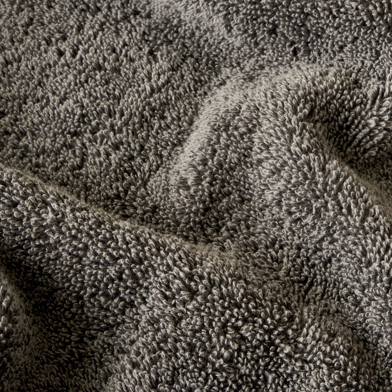 Premium Dorita Cotton Bath Towel - Anthracite detail view