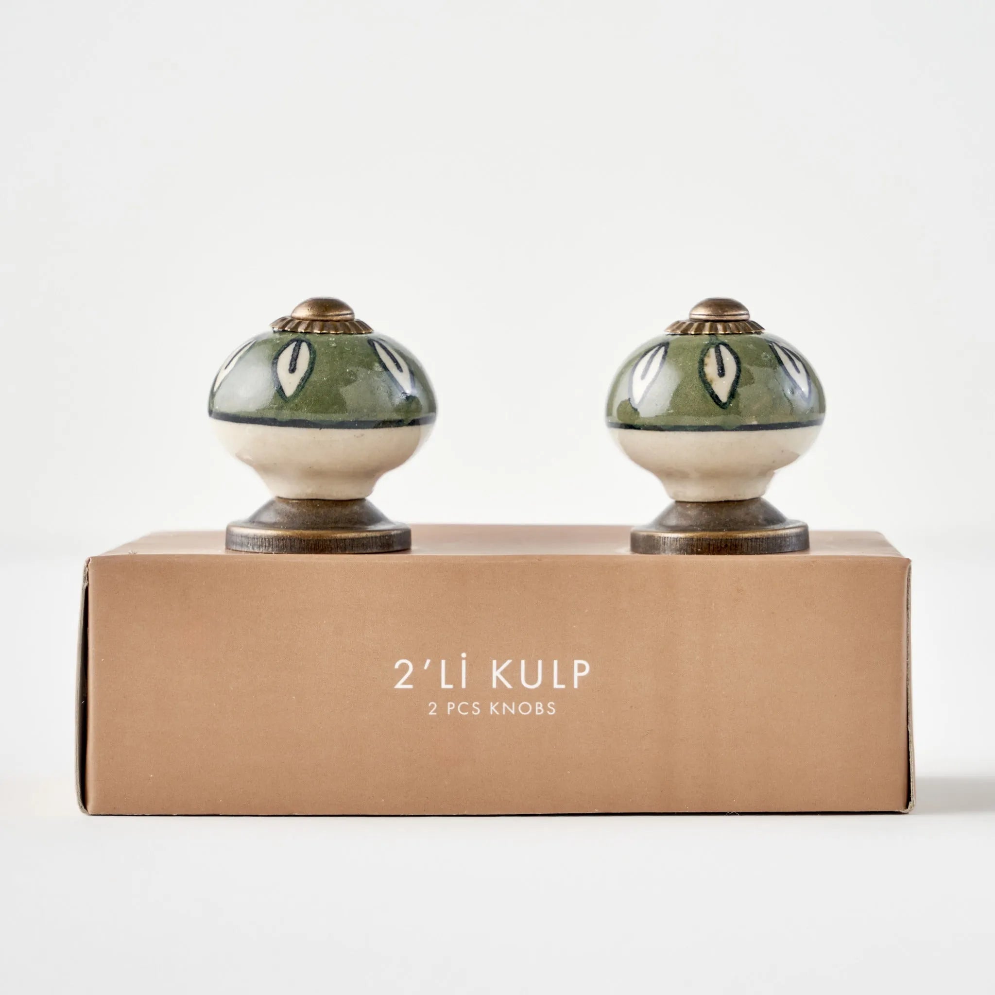 Ruth Ceramic Cabinet Knob (Set of 2) side view
