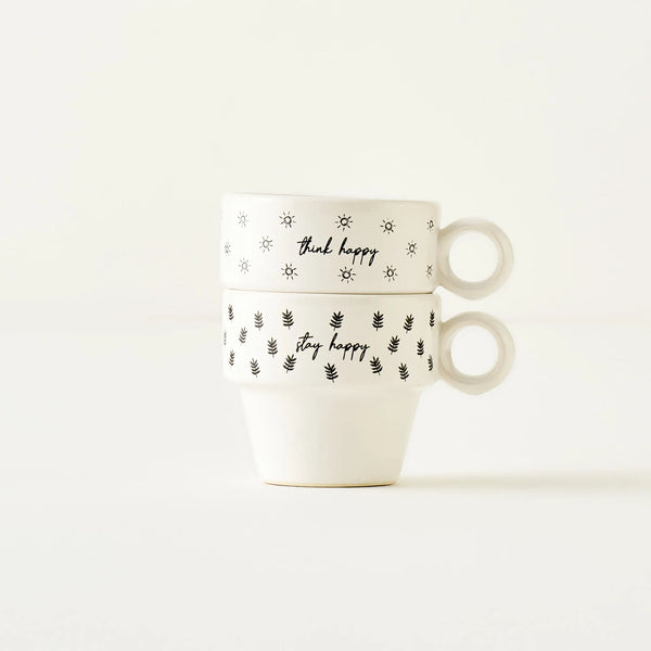 Simple Ceramic Espresso Cup (Set of 2)