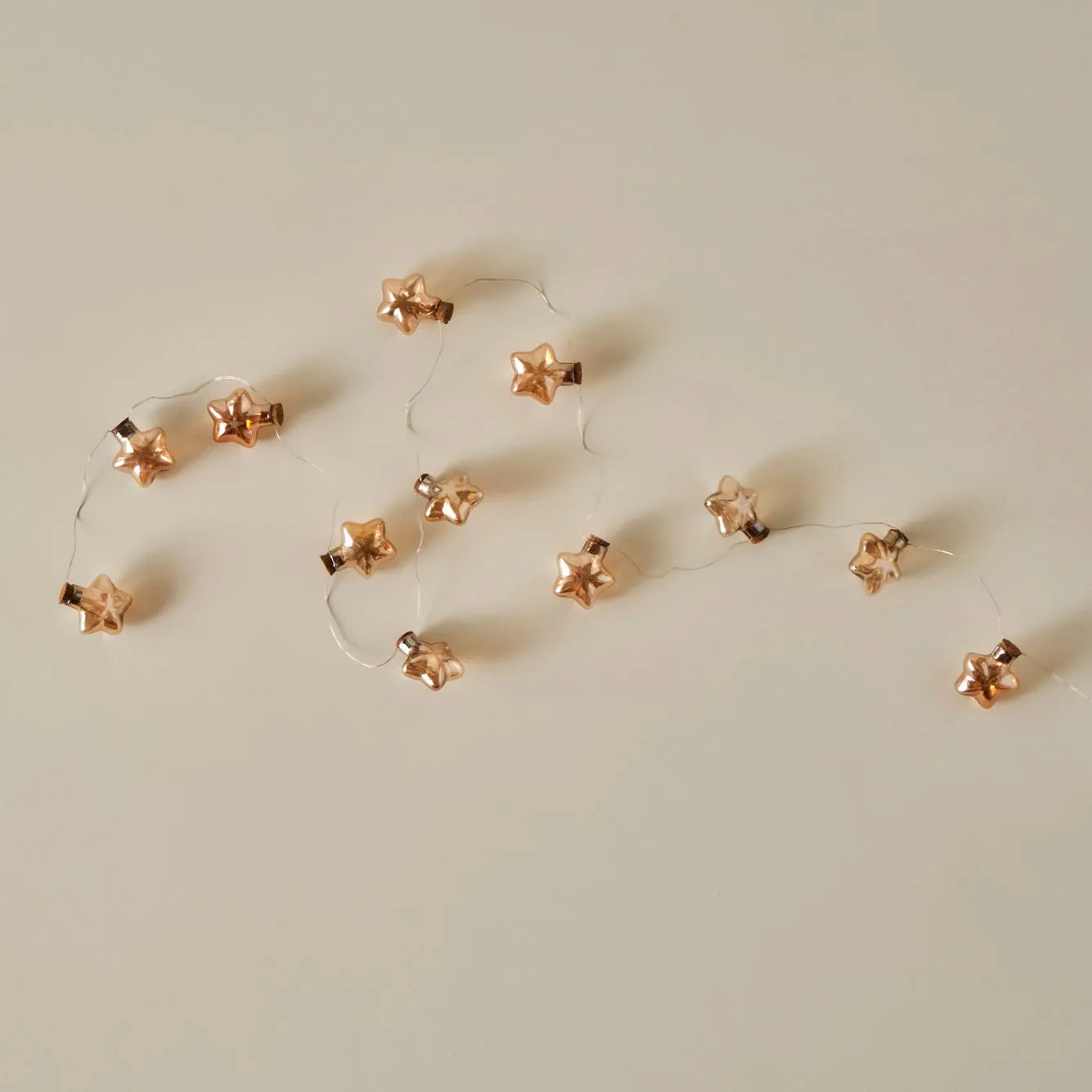 Star Glass LED String Lights side view