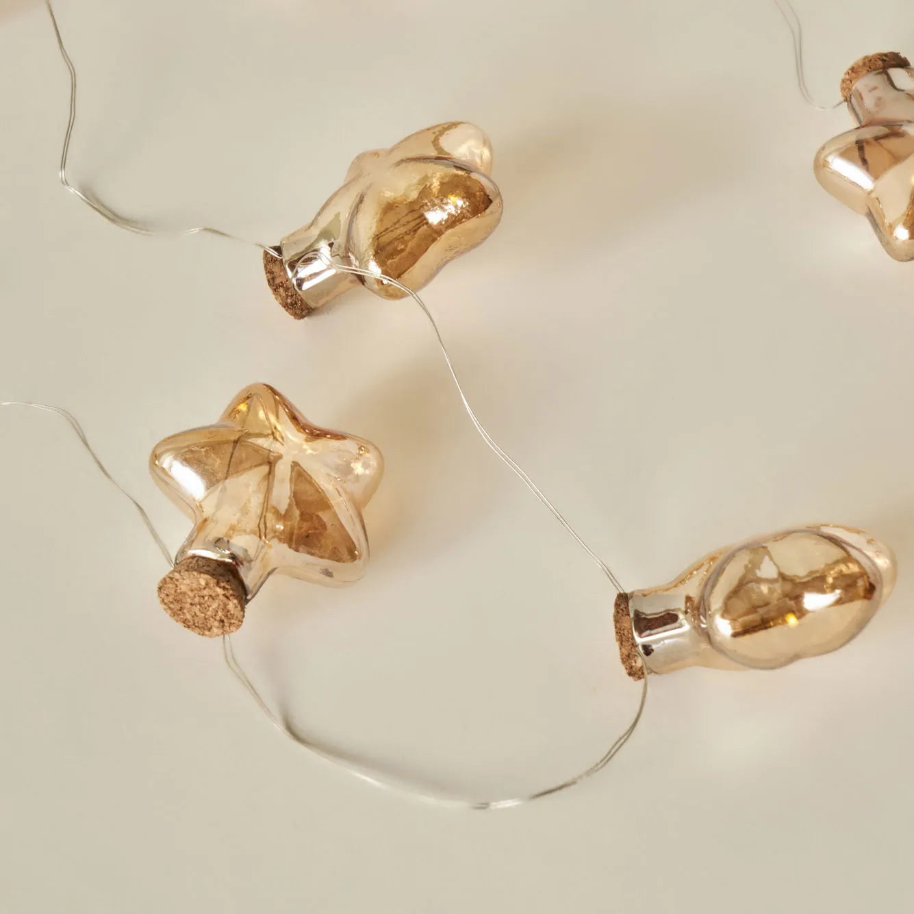 Star Glass LED String Lights design detail