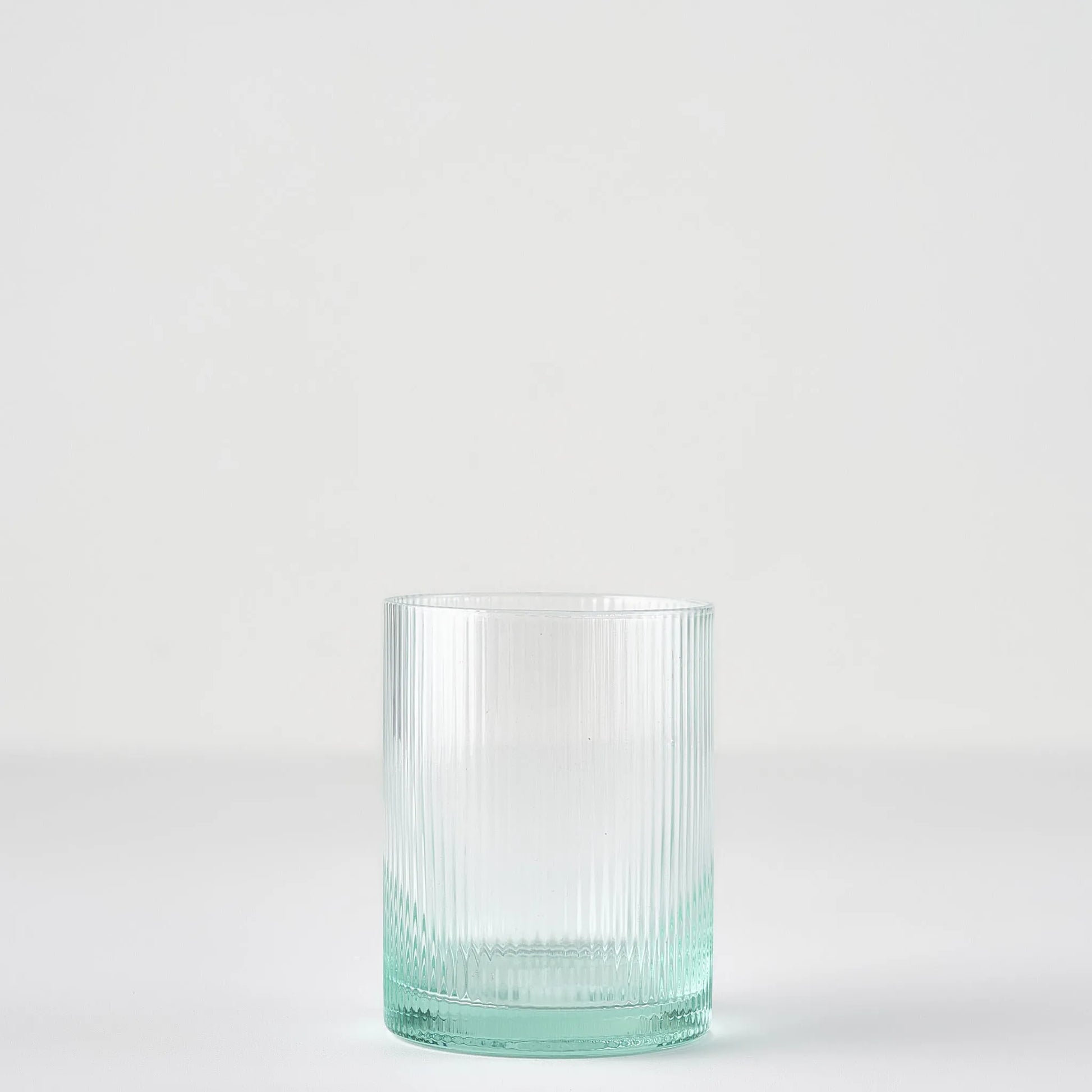 Stripe Ribbed Green Tumbler