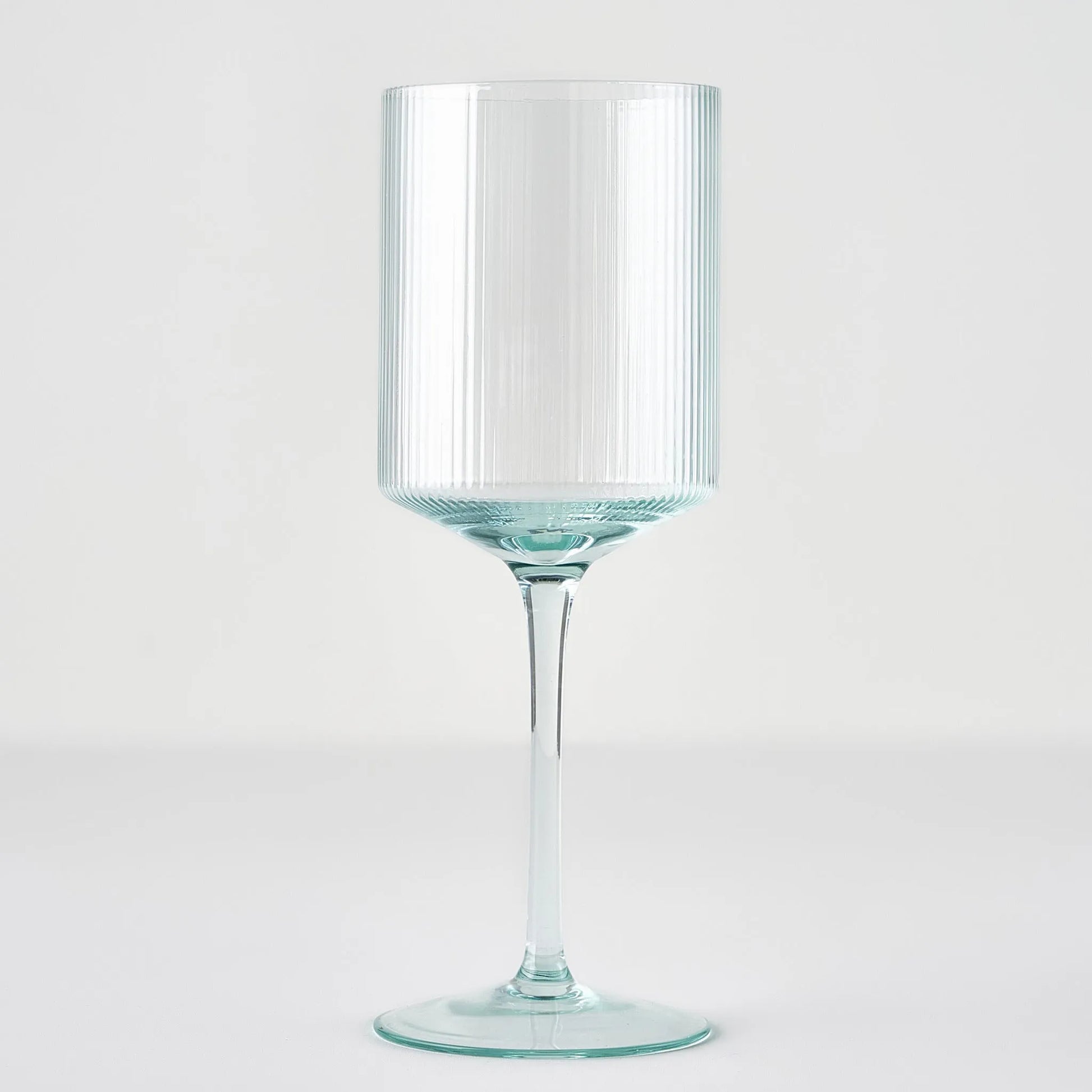 Stripe Ribbed Wine Glass