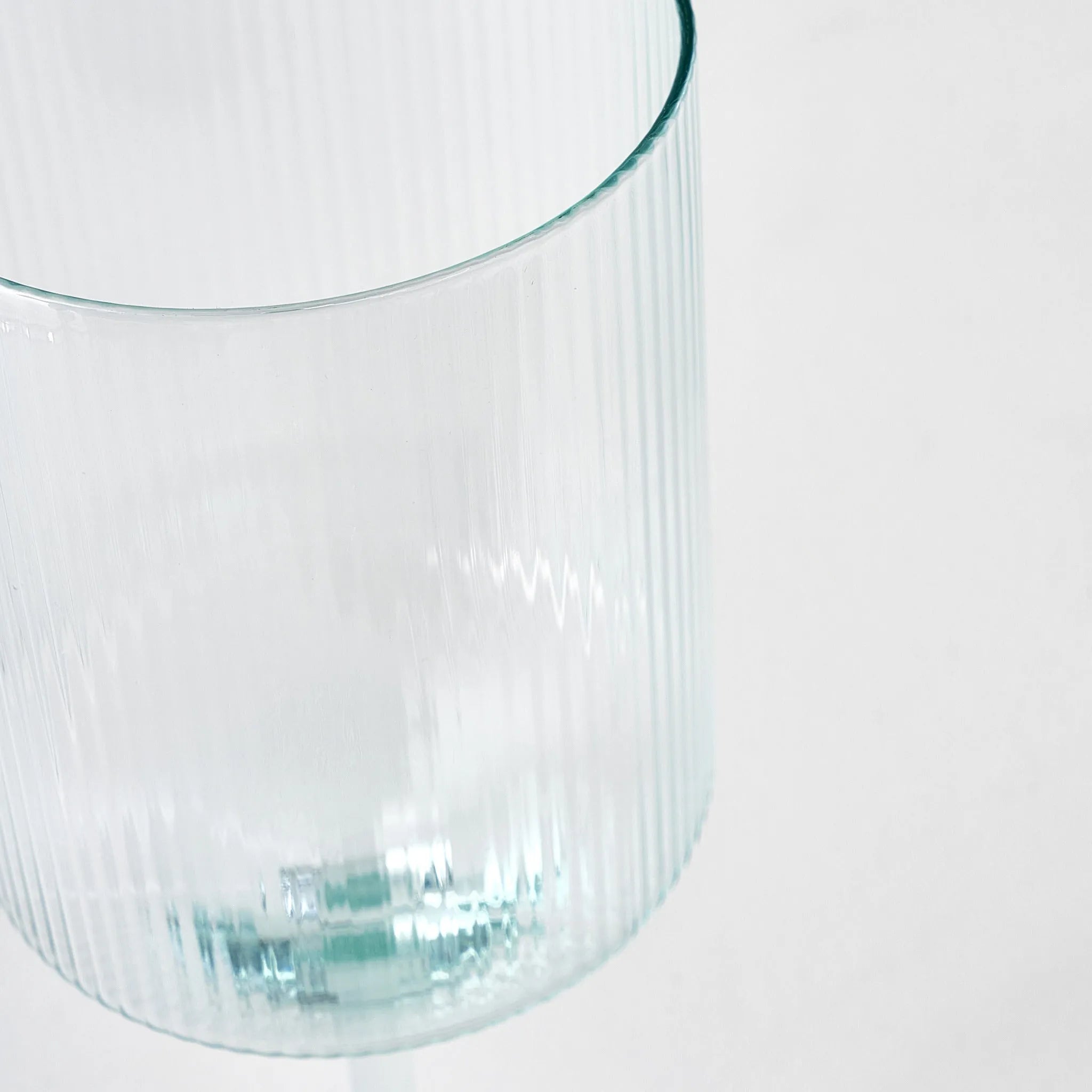 Stripe Ribbed Wine Glass detail view