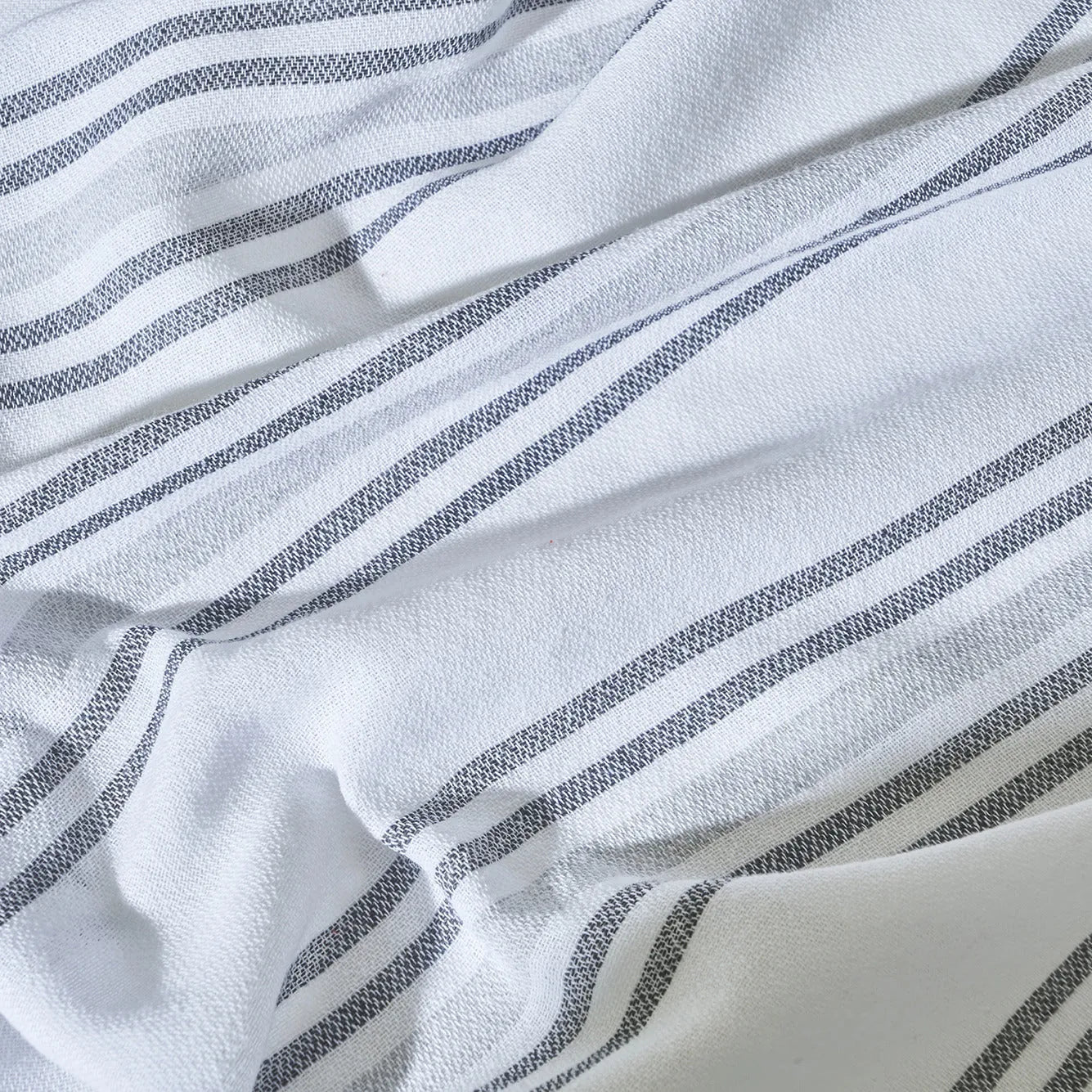 Stripe Turkish Cotton Peshtemal detail view