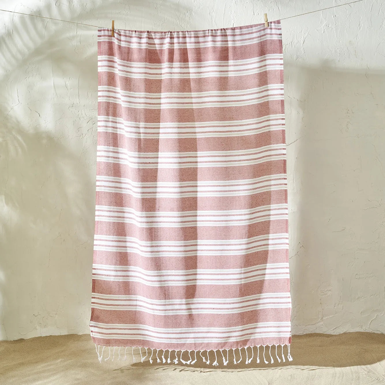 Stripe Turkish Cotton Peshtemal texture detail