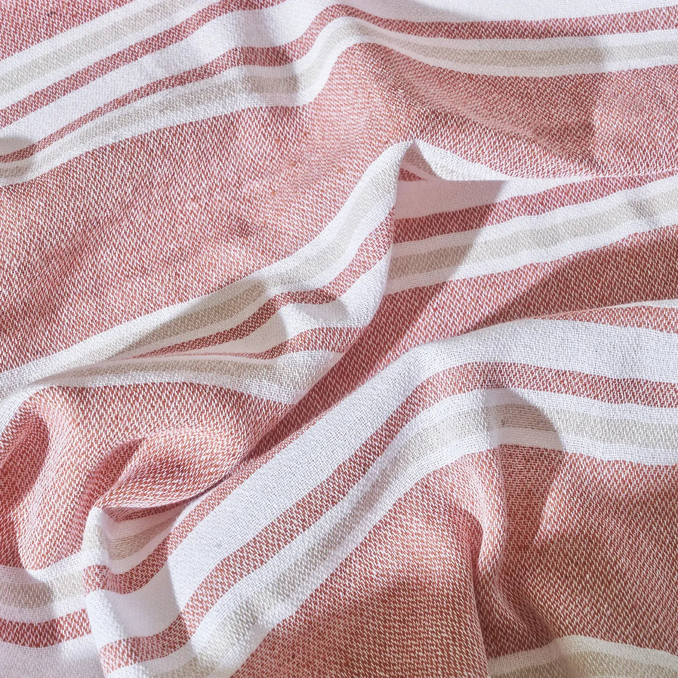 Stripe Turkish Cotton Peshtemal side view