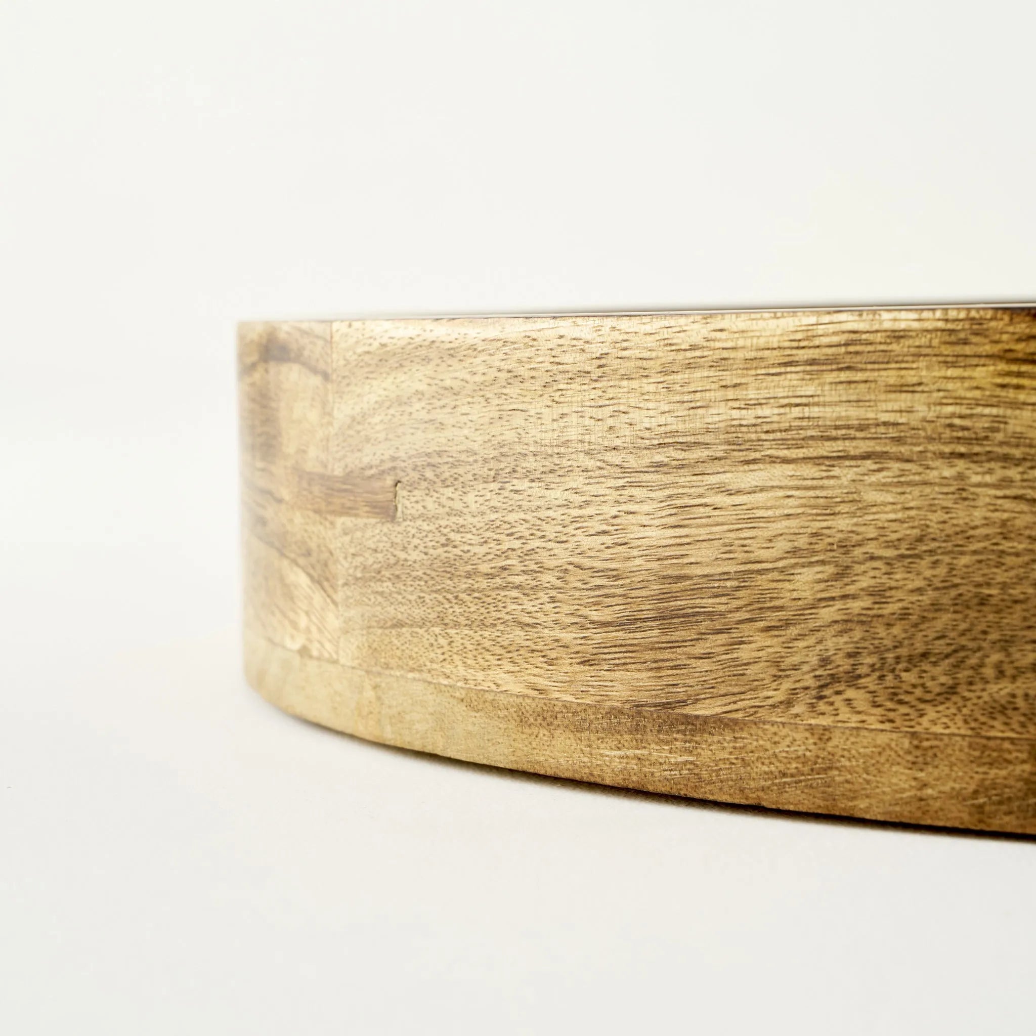 Tina Mango Wood World Map Decorative Tray side view