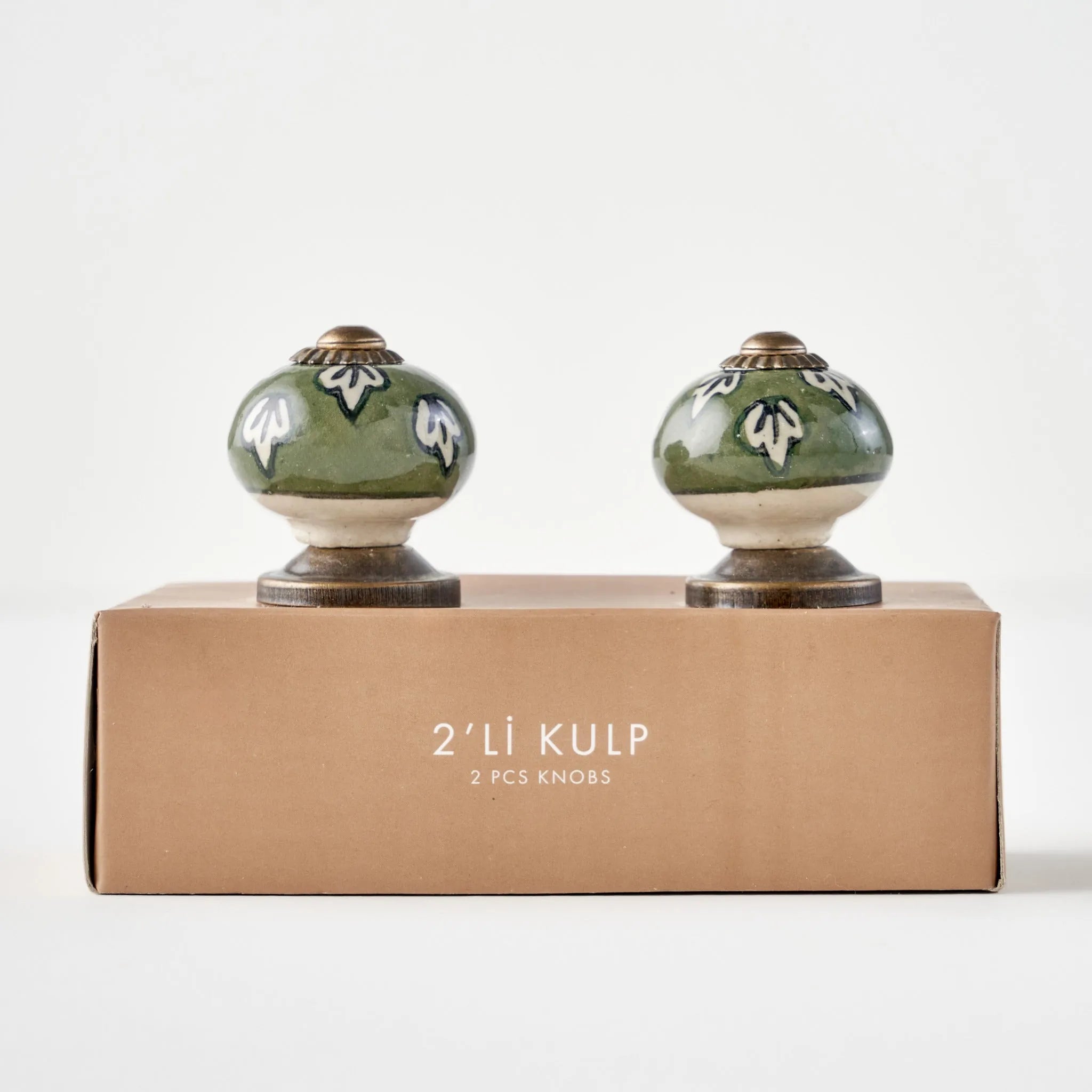 Vera Ceramic Cabinet Knobs (Set of 2) side view