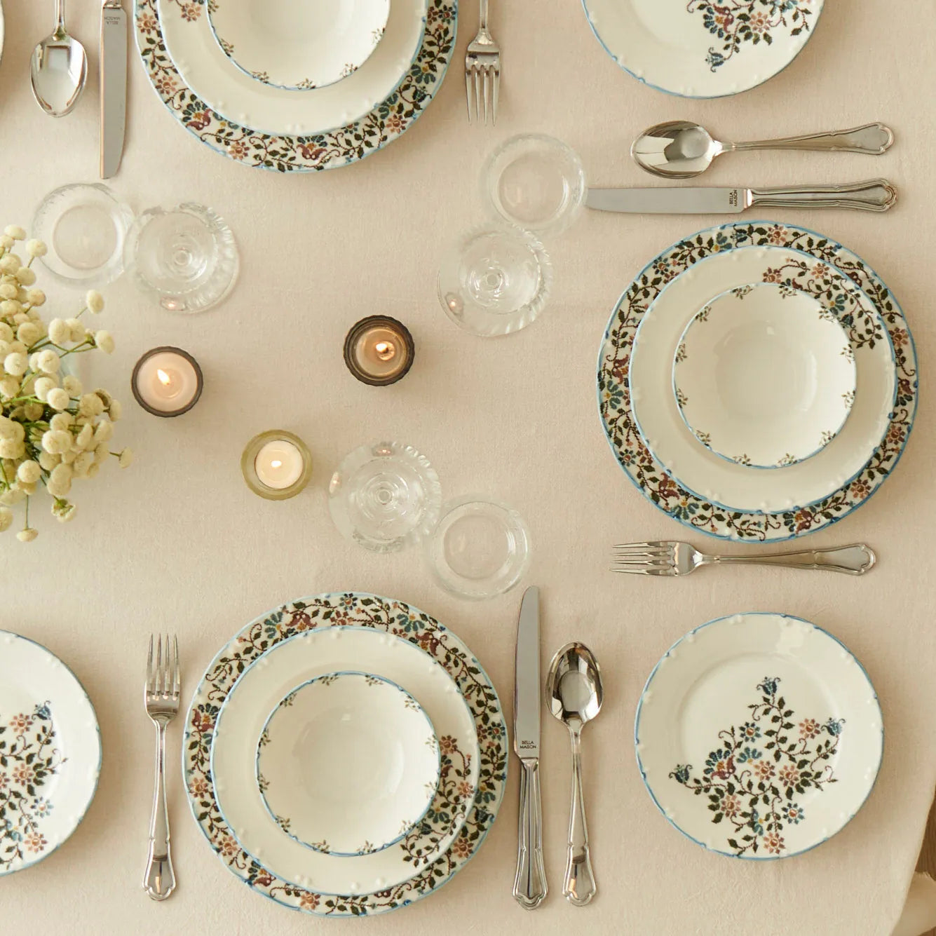 Vintage Porcelain Dessert Plate detail view