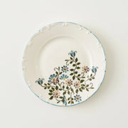 Vintage Porcelain Dinner Plate - Floral Corner