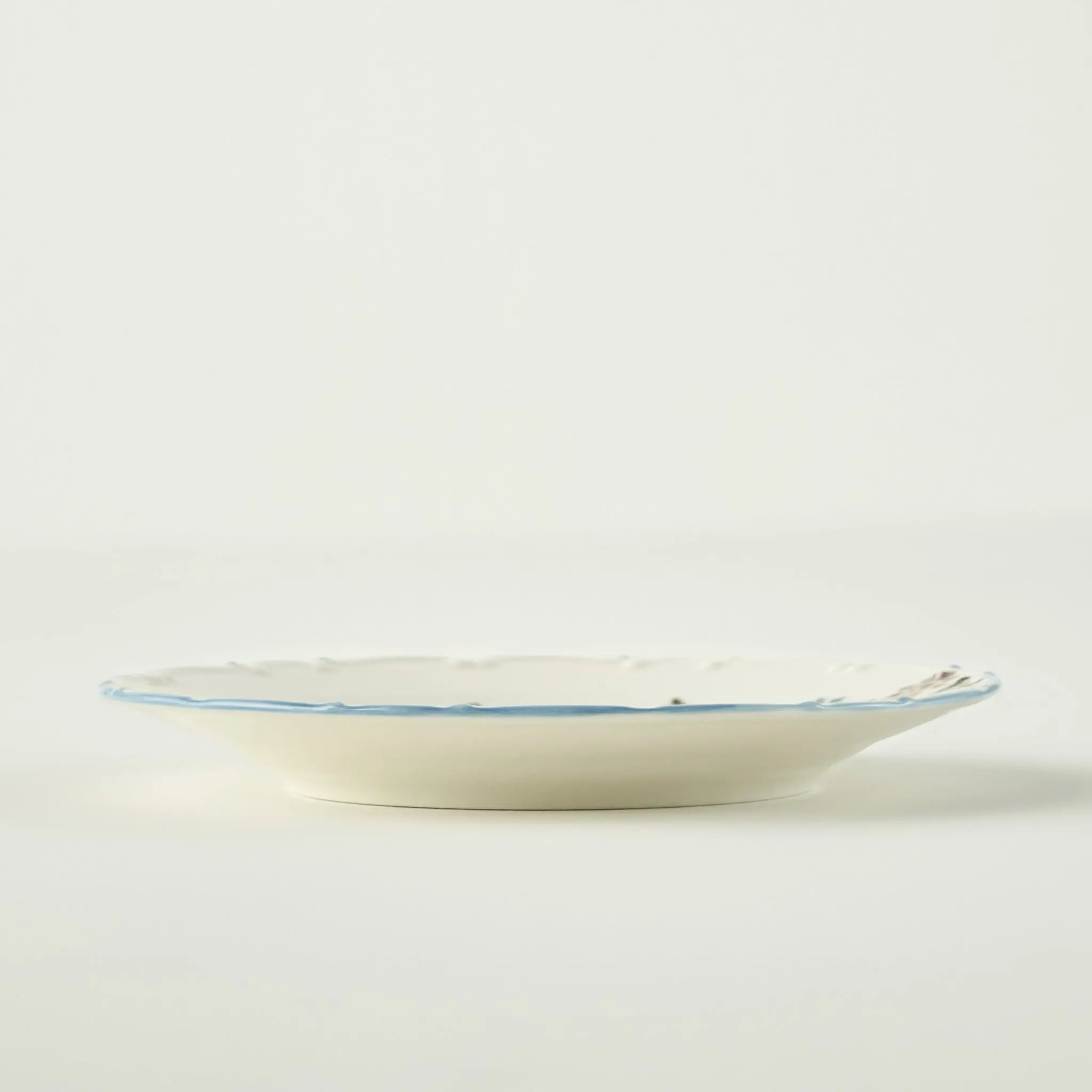 Vintage Porcelain Dinner Plate - Floral Corner design detail