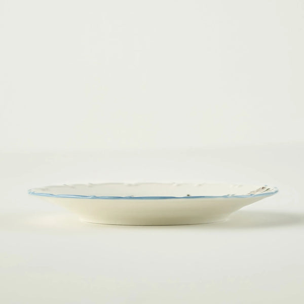 Vintage Porcelain Dinner Plate - Floral Corner