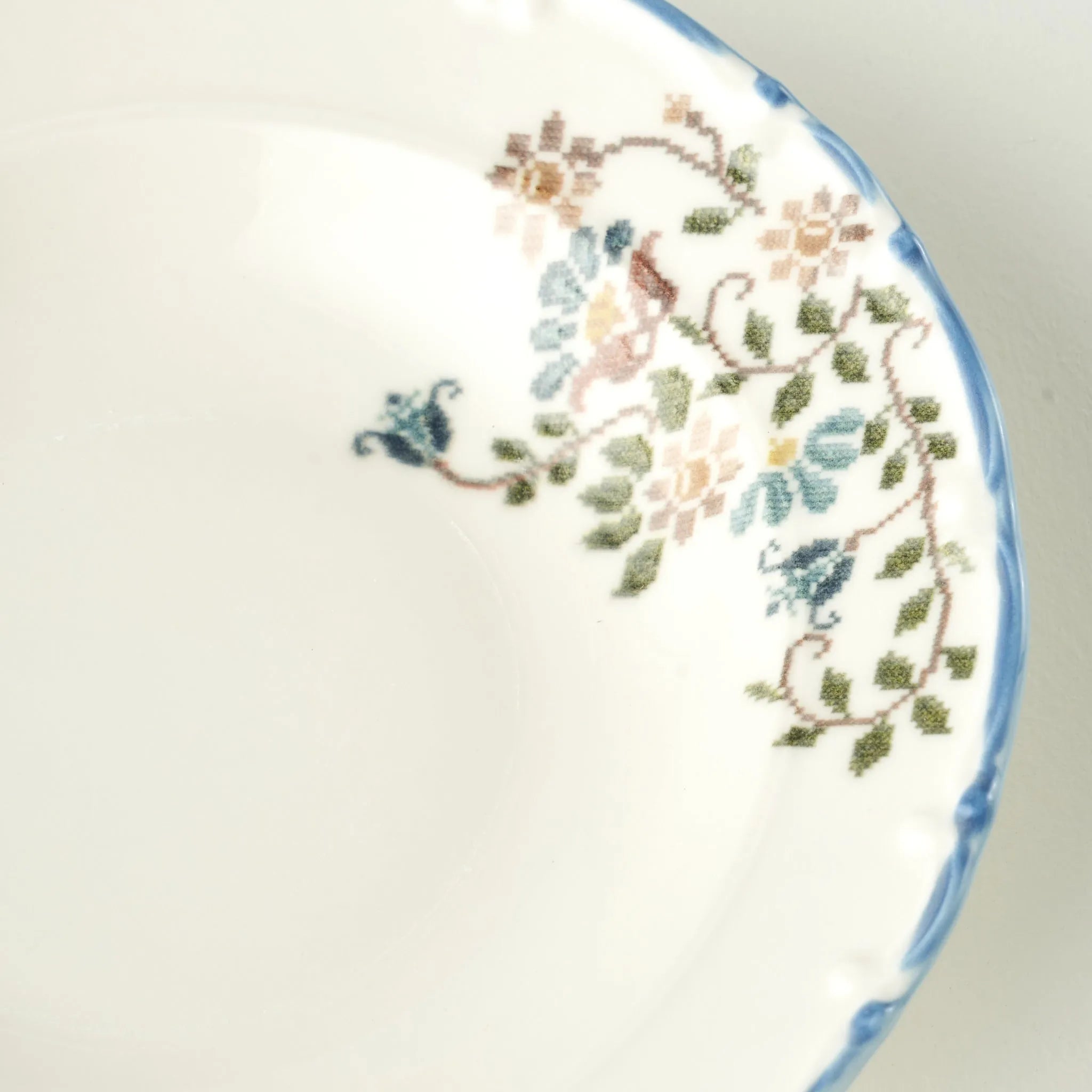 Vintage Porcelain Salad Plate detail view