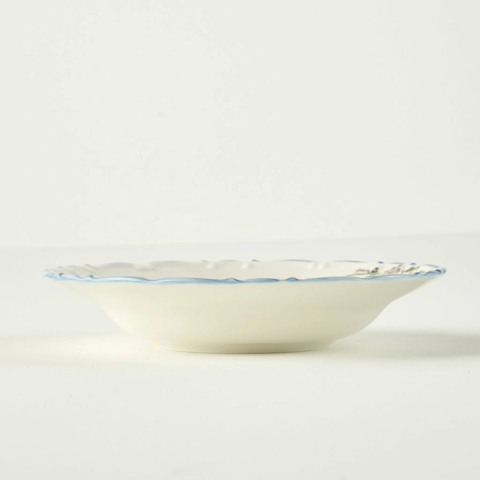 Vintage Porcelain Salad Plate texture detail