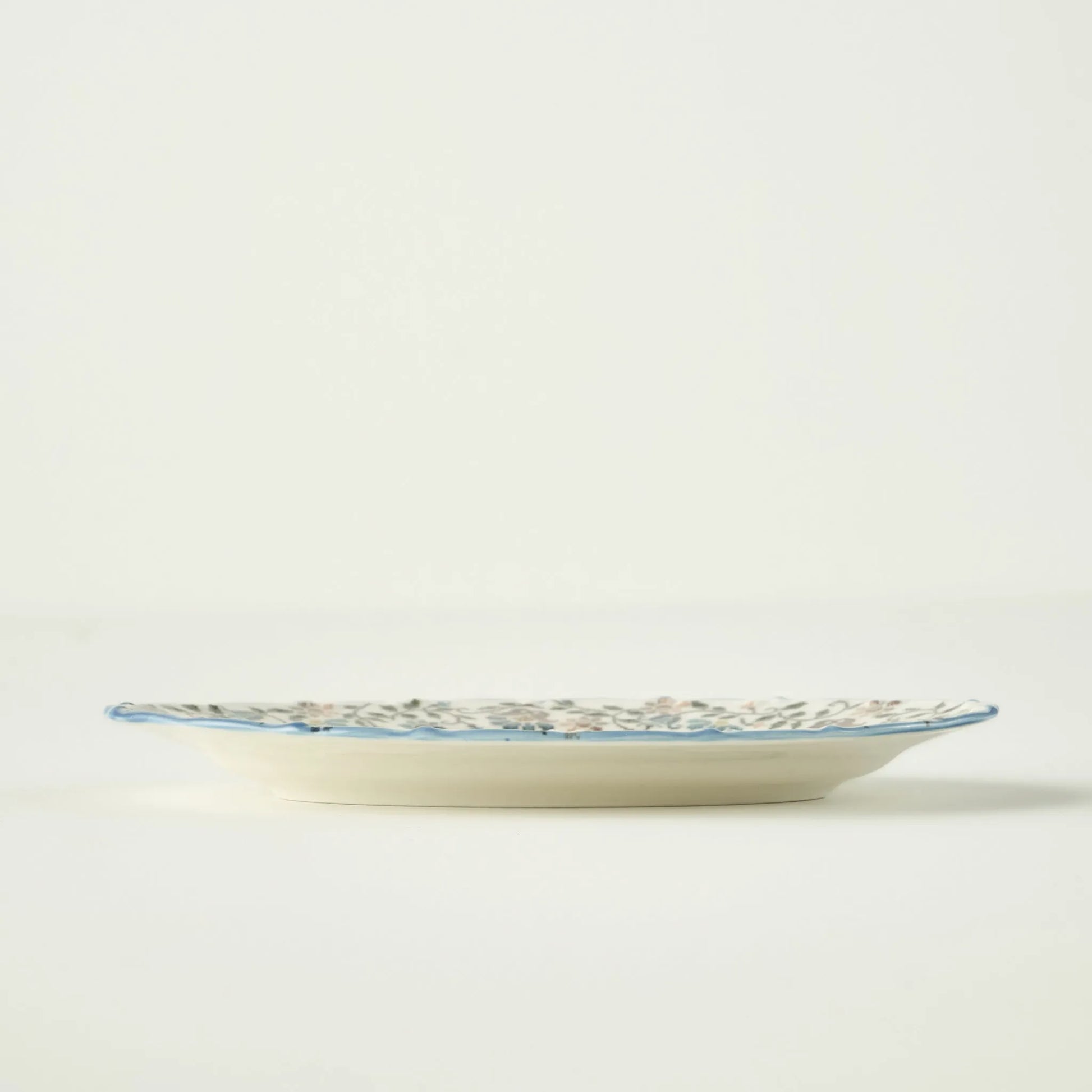 Vintage Porcelain Serving Platter texture detail