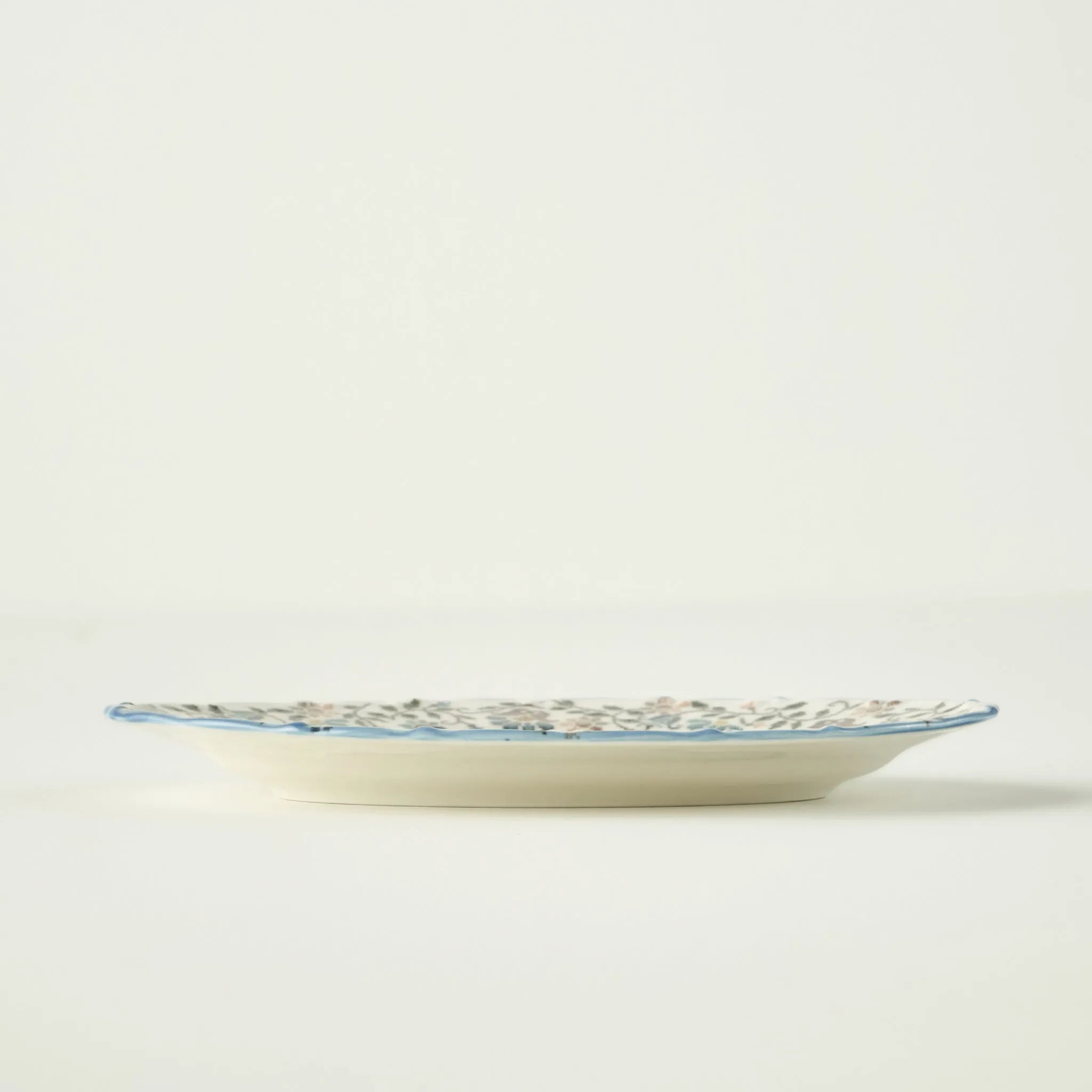 Vintage Porcelain Serving Platter texture detail