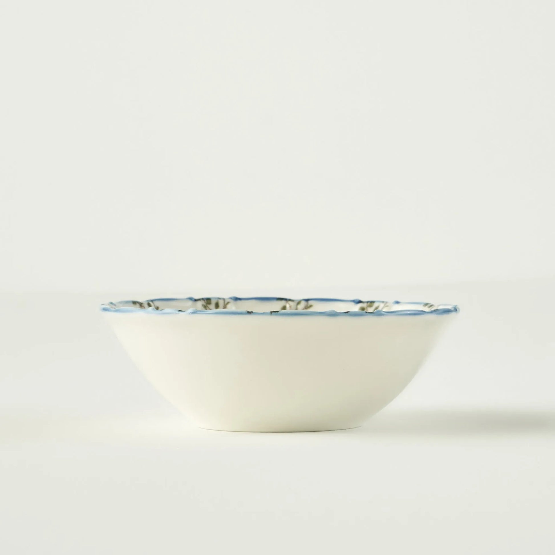 Vintage Porcelain Soup Bowl texture detail