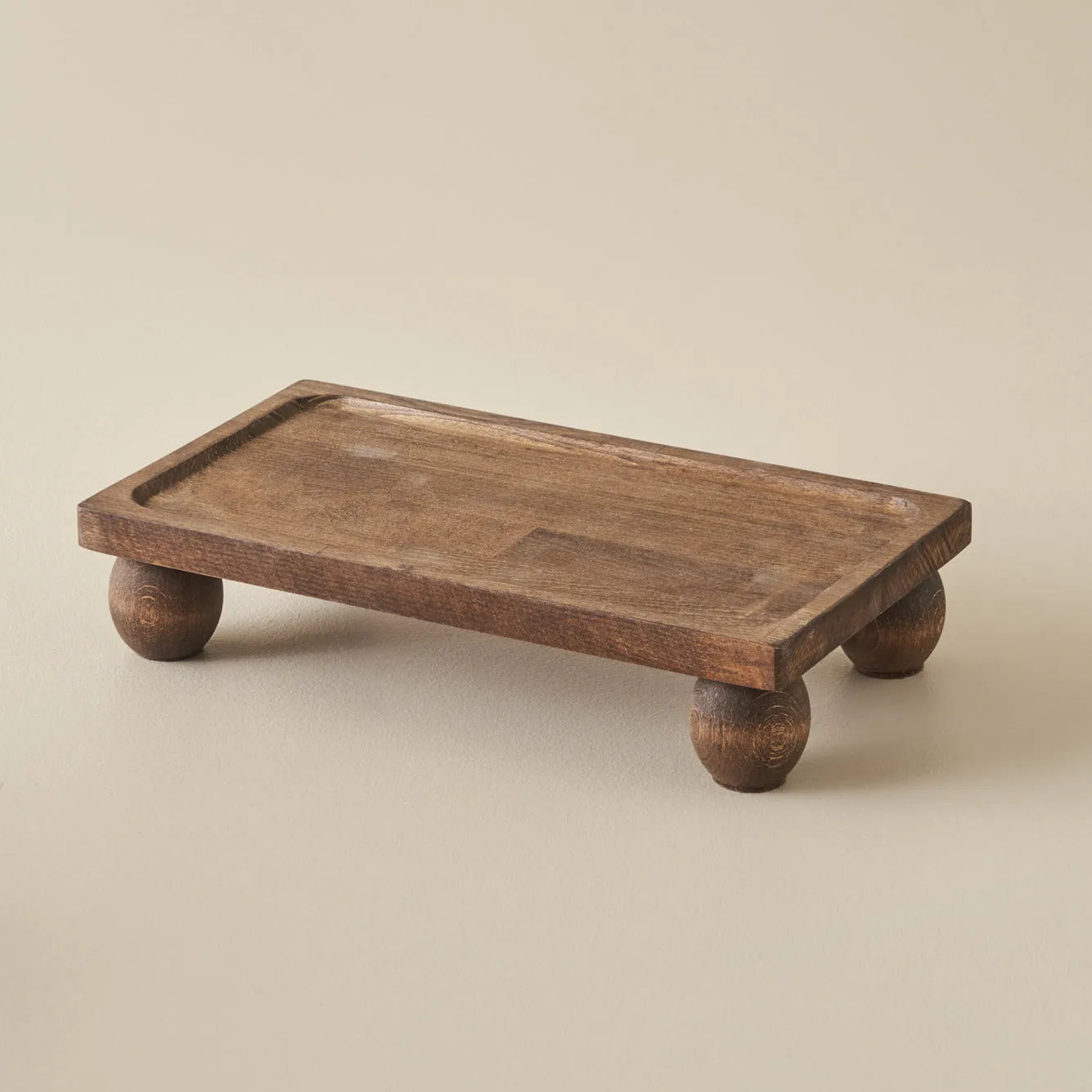 Wooden Rectangular Serving Stand - Bella Maison